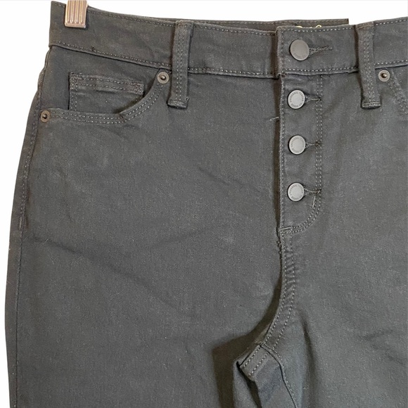 Universal Threads Skinny Slim Bootcut Black High Rise Button Fly Jeans 6 - Picture 6 of 10